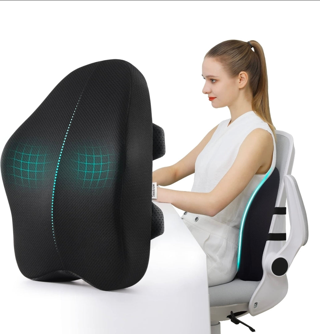 Almohada Lumbar Ergonómica – Soporte para Espalda en Oficina y Casa
